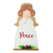Holiday Time 15in Peace Angel Decor