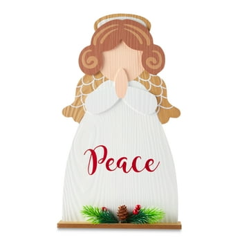 Holiday Time 15in Peace Angel Decor