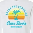 thumbnail image 4 of Inktastic Summer Enjoy the Sunshine Outer Banks North Carolina in Blue Long Sleeve T-Shirt, 4 of 5
