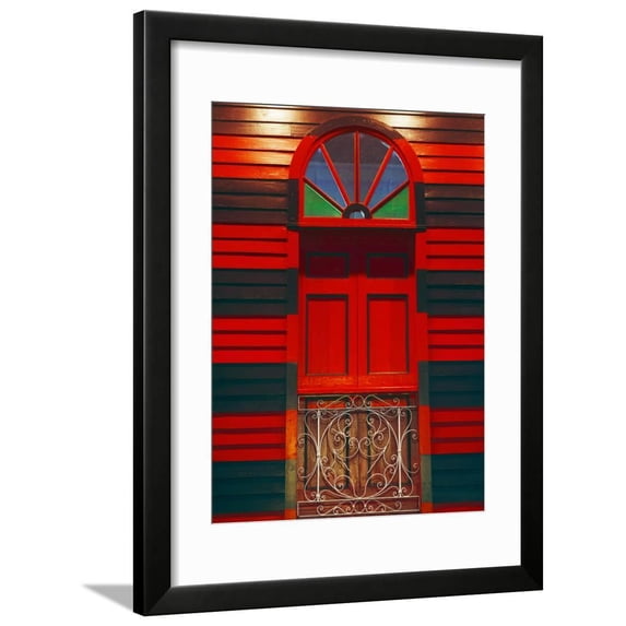 Antique Parque de Bombas or Fire Station, Ponce, Puerto Rico Framed Print Wall Art By Tom Haseltine