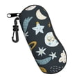 thumbnail image 2 of ZICANCN Sunglasses Soft Case, Funny Planet Trendy Texture Neoprene Zipper Eyeglass Case for Men Women, 2 of 9