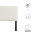 thumbnail image 6 of Lindee Boucle Fabric Full Headboard in Cream, 6 of 8