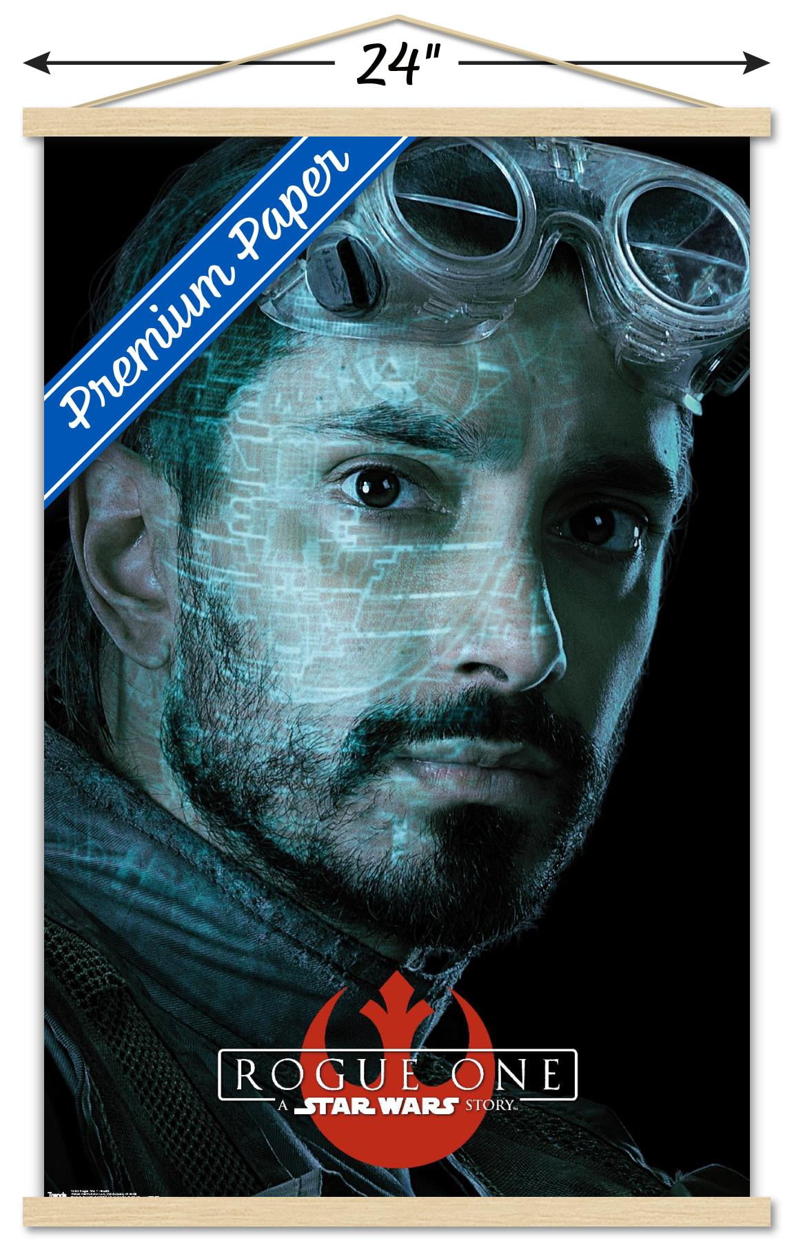 Star Wars: Rogue One - Bodhi Wall Poster with Wooden Magnetic Frame, 22.375" x 34"
