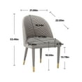 thumbnail image 7 of Velvet Leisure Single Chair with Solid Wood Foot, Upholstered Lounge Vanity Chair with Curved Backrest for Living Room Make-up Studying, Red, 7 of 7