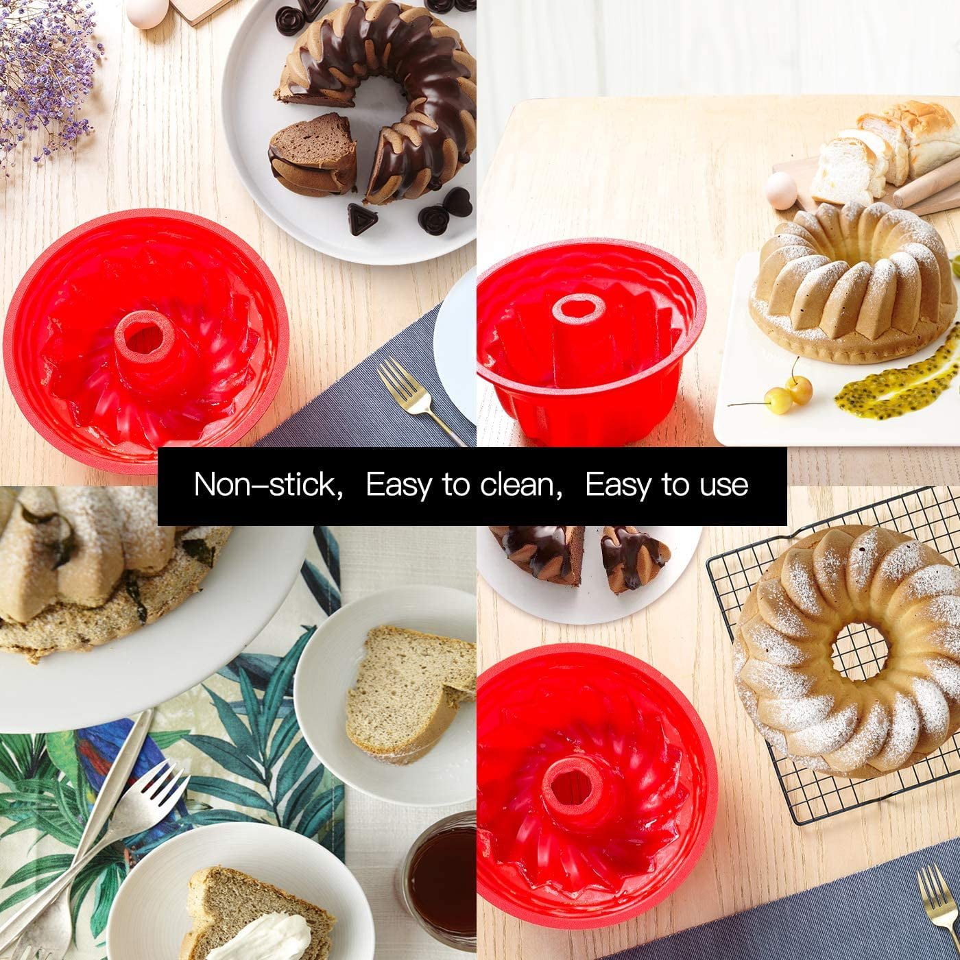 Yule Log Pan Small Cookie Sheets 7x9 Molds Tools Molds Epoxy Baking Valentine's Day Silicone Biscuits Molds Molds Candle Cake Molds Cake Mould Baking