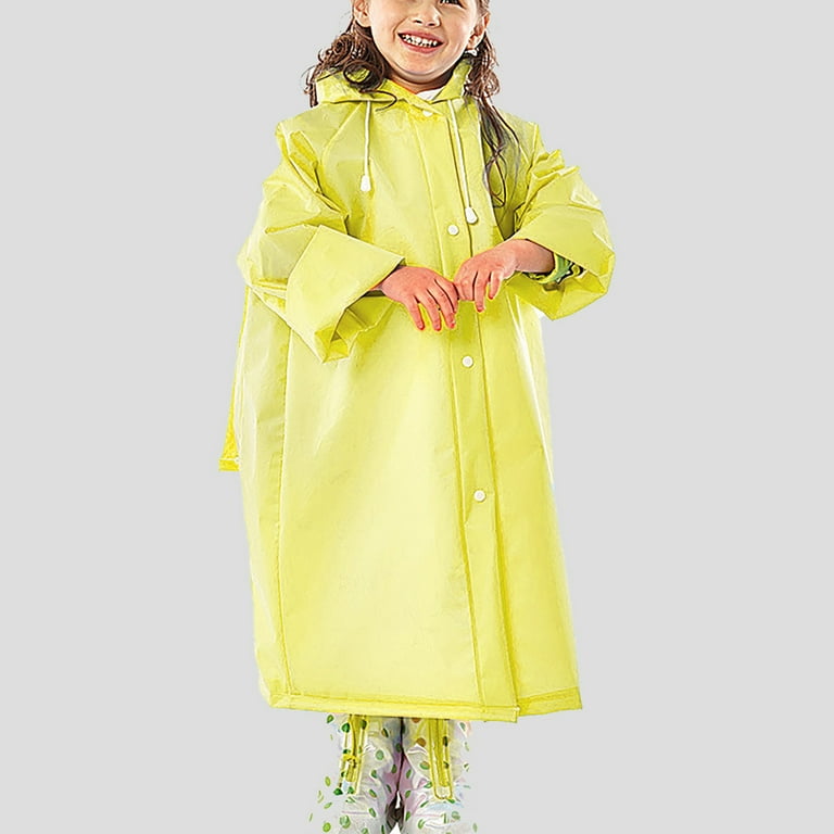 QIIBURR Children Boys and Girls Windproof and Waterproof Raincoat with Schoolbag Bit Walmart
