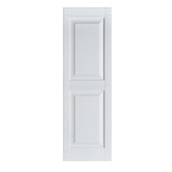 Premier Raised Panel Exterior Decorative Shutter, 15" x 59", Paintable