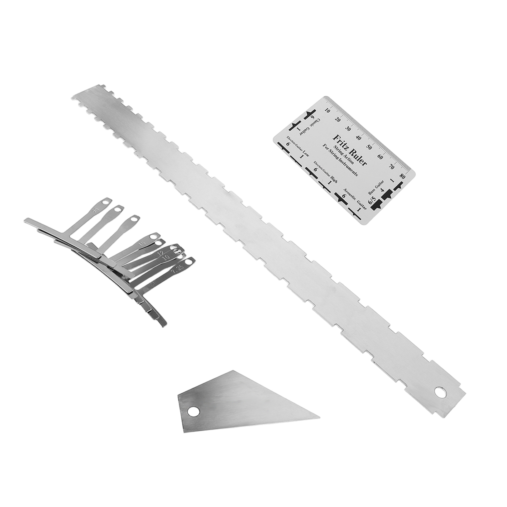 ELAYARD Guitar Fret Radius Gauge Metal & Plastic Precision Tool for Accurate Guitar Setup, Maintenance, and Adjustment at Home