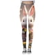 thumbnail image 3 of MKLEKYY Leggings de yoga para mujer, pantalones de yoga deportivos casuales con estampado de conejito de Pascua colorido para mujer, leggings de moda, 3 of 4