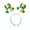 Green-G, variant on Penkiiy St. Patrick's Day Headbands Green Clover Hair Accessories Top Hat Hair Hoop Leprechaun Head Boppers Shamrock Headpieces for Men and Women