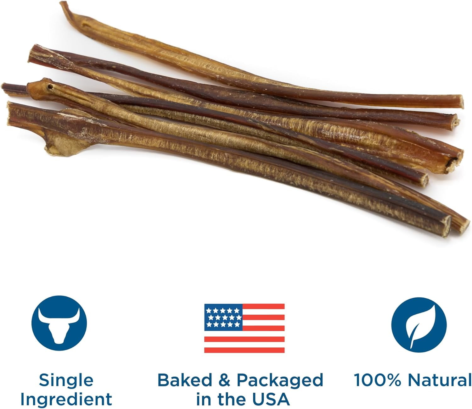 Best Bully Sticks 12 Inch Odor-Free Bully Sticks for Dogs - 12 Count (Pack of 1) - 100% Natural Grass-Fed Beef, Easily Digestible, No Grain or Rawhide - Large Breeds