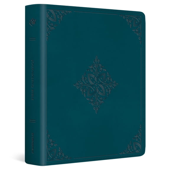 ESV Journaling Bible (Trutone, Deep Teal, Fleur-De-Lis Design), (Hardcover)