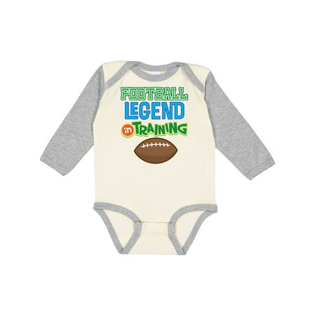 

Inktastic Football Legend in Training Gift Baby Boy Long Sleeve Bodysuit