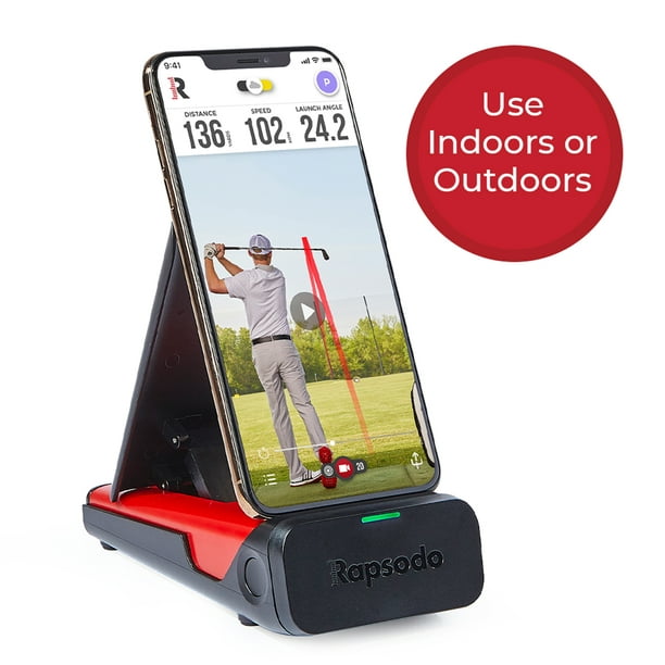 Rapsodo Mobile Launch Monitor for Golf Indoor and Outdoor Use with GPS Satellite View and Professional Level Accuracy, iPhone & iPad Only
