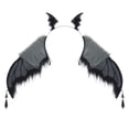 thumbnail image 2 of Halloween Devil Wing Headband, Red Black Dark Little Devil Headpiece, 12.6x14.2 Inch Party Photo Prop, 2 of 5