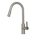 thumbnail image 1 of Ancona Aria Pull-Down Single Handle Dual Spray Kitchen Faucet in Brushed Nickel, 1 of 8