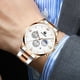 thumbnail image 2 of Nuevo Reloj De Negocios Para Hombre, Reloj De Pulsera De Cuarzo Con Diseño Retro De Aleación De Acero, Reloj De Calendario Para Negocios Diarios seitruly AP007039-02, 2 of 2