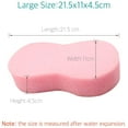 thumbnail image 2 of Esponjas grandes - 5 almohadillas de esponja para limpieza de automóviles de alta espuma (rosa) Namotu WRJM-212, 2 of 4