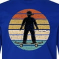 thumbnail image 4 of Inktastic Skateboarding Retro Sunset Skateboarder Long Sleeve Youth T-Shirt, 4 of 5