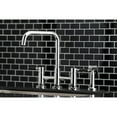 thumbnail image 4 of Kingston Brass KS8281DKLBS Kaiser Bridge Kitchen Faucet with Brass Side Sprayer, Polished Chrome, 4 of 8