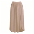 thumbnail image 3 of Gamivast Skirts for Women High Waisted Maxi Skirt High Slit Long Skirt Flowy Skirt Casual Skirt for Beach Vacation Resort Travel Going Out Outfit Summer Beige S, 3 of 6