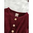 thumbnail image 6 of Kiapeise Toddler Baby Girls Corduroy Dress Long Sleeve Ruffle Button Vintage Princess Fall Dress, 6 of 9