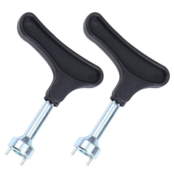 Zehuanyu 1 Set 2 Pcs Golfs Shoes Spike Removers Spike Removing Tools Spike Wrenches (Black)