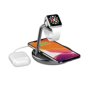 Cygnett CY3537ACOCP ChargeBase 10-Watt 3-in-1 Wireless Charging Stand