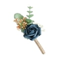 thumbnail image 1 of Guardurnaity Boutonniere de novio artificial de amplia aplicación para bodas y bailes Ojal Flores Corsage Mist Blue Type3 NO3, 1 of 6