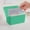Green, variant on 2 Pack Plastic Index Card Storage Case Multipurpose Recipe Business Card Desktop Sorter Organizer