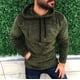 thumbnail image 1 of Sudadera con capucha para hombre, con bolsillos, sin solapa, color liso, holgada, informal, con capucha, blusa, 1 of 6