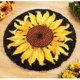 thumbnail image 2 of MIAOLLUN Kit De Alfombra con Gancho De Pestillo, Kits De Hilo De Ganchillo para Alfombra DIY De Lona Impresa con Patrón De Girasol, Decoración De Bordado 20,4"X 20,4" (52 * 52 Cm), 2 of 4