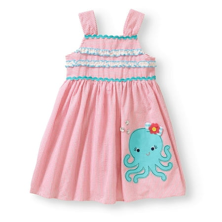 - Little Girls' Stripe Seersucker Dress
