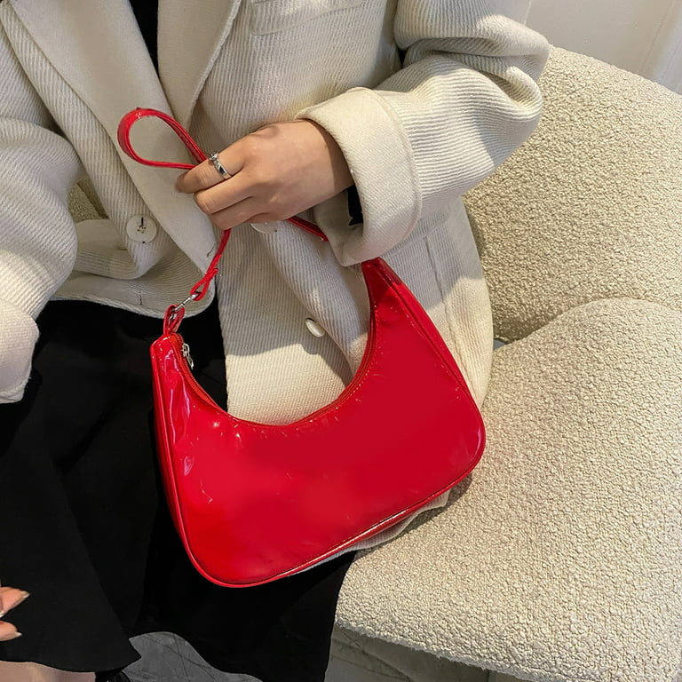 VINTAGE Gucci Red Patent Leather Womens Bag