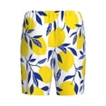 thumbnail image 2 of Lsque Tropical Lemon Mens Sleep Pajama Shorts,Short Pajama Pants, Cotton Ultra-Soft Knit-Large, 2 of 9