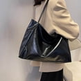 thumbnail image 2 of CHUMUD Women's Soft Leather Bucket Bag - Vintage Style Large Capacity Shoulder Bag with Snap Botton, Totes Work Bag for Commute Travell, 2 of 7