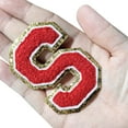 thumbnail image 6 of Uxcell 4Pcs Chenille Letter Patches Iron on Letter Patches Red K Alphabet Decorative Repair Embroidered Patches, 6 of 6