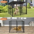 thumbnail image 5 of Coziwow 8-Panel Heavy Duty Dog Kennel Pets Shelter Playpen Outdoor, 5'x 5' x4', 5 of 12