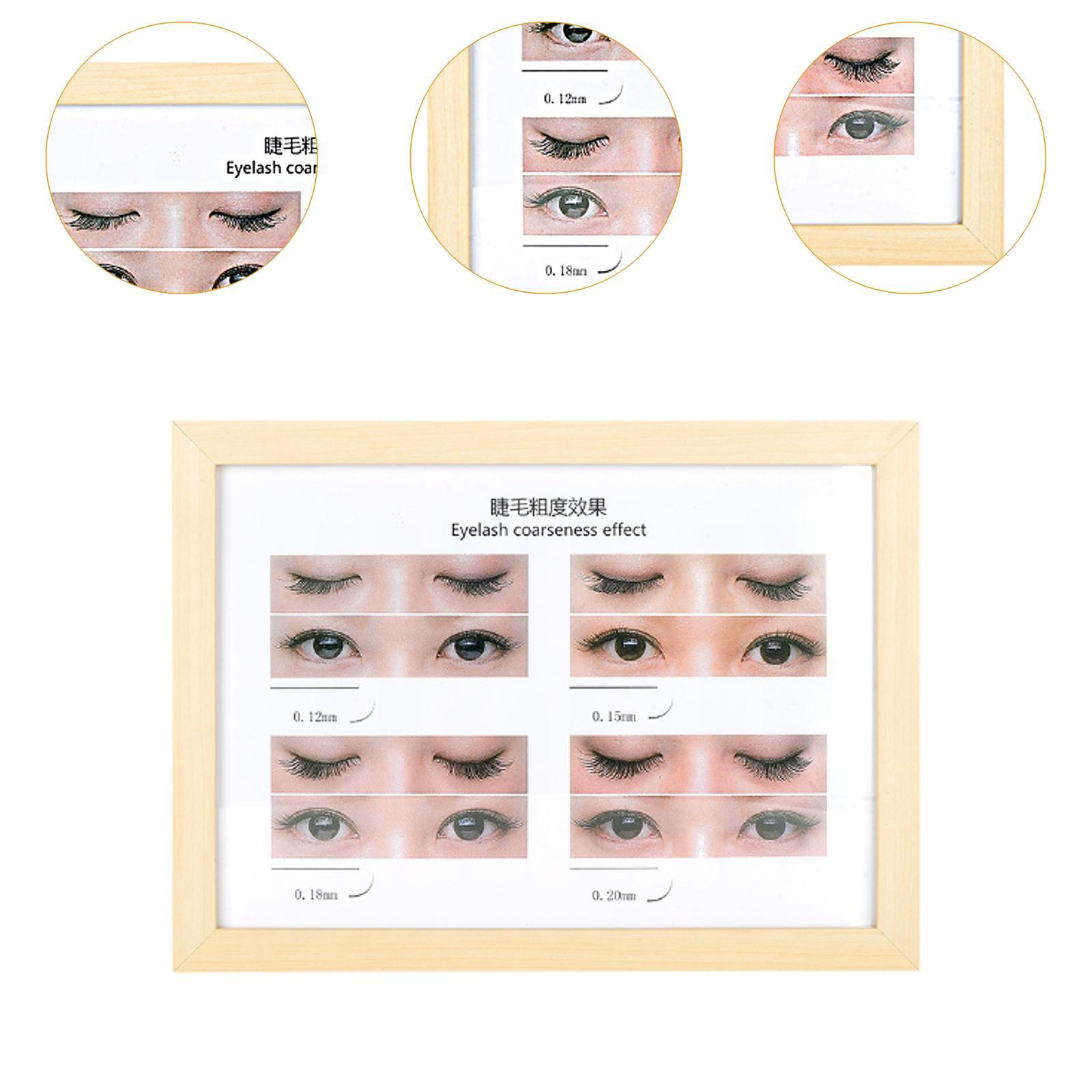 Stgfyxgs Eyelash Salon Poster Eyelashes Wall Decor Women Girls Grafting Eyelash Lash Extension Guide for False Eyelashes Makeup eyelash thickness