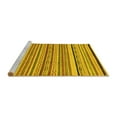 thumbnail image 2 of Ahgly Company Machine Washable Indoor Rectangle Abstract Yellow Modern Area Rugs, 2' x 4', 2 of 4
