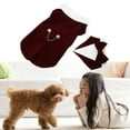 thumbnail image 4 of Pet Wedding Suit, Adjustable Elegant Jujube Red Dog Formal Tuxedo Suit For Cats For Pets For Halloween For Wedding, 4 of 8