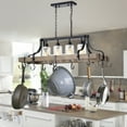 thumbnail image 2 of Blakes 4-light Metal Kitchen Island Chandelier with Pot Hooks, 2 of 6