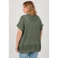thumbnail image 2 of Avenue Women's Plus Size Short Sleeve Button Front Cardigan, 2 of 2
