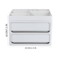 thumbnail image 4 of Dressing Table Storage Organiser Grey 1Set 10.2x7.9x8.9in, 4 of 4