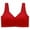 Red, variant on Plebaso Women's Wireless T Shirt Bras Seamless Full Coverage Bralettes Ladies Wide Strap Everyday Bras