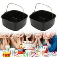 thumbnail image 3 of Non-stick Cake Baking Tray Basket Airfryer for Baking Dish Air Fryer Accessories, 3 of 5