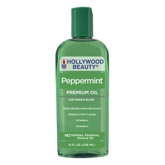 Hollywood Beauty Peppermint Hair Oil, 8 Oz.