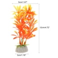 thumbnail image 4 of Unique Bargains 2 Pcs Aquarium Plants Decoration Artificial Aquatic Plant Orange, 4 of 7