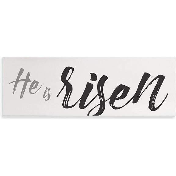 He is Risen Rustic Wood Wall Sign 6x18