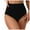 Black, variant on Wamejoo Women’s High Waisted Full Ruched Bikini Swim Bottoms Tummy Control Full Coverage Swimsuit Bottoms (Yellow, L)